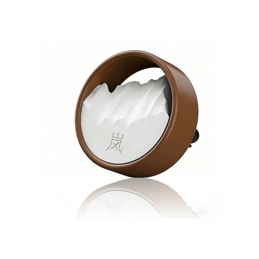 Urlife Signature Alloy & Walnut Car Diffuser – Subtle Luxury Scent Walnut Wood