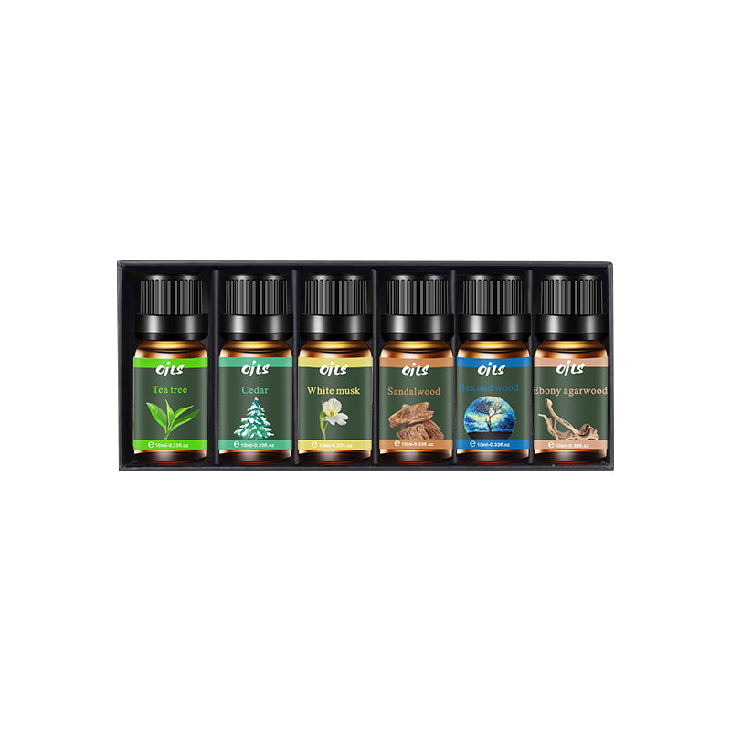 Wood Series Essential Oils | 10ml Single or 6-Scent Gift Set Wood Wood Collection Set – 6 × 10ml